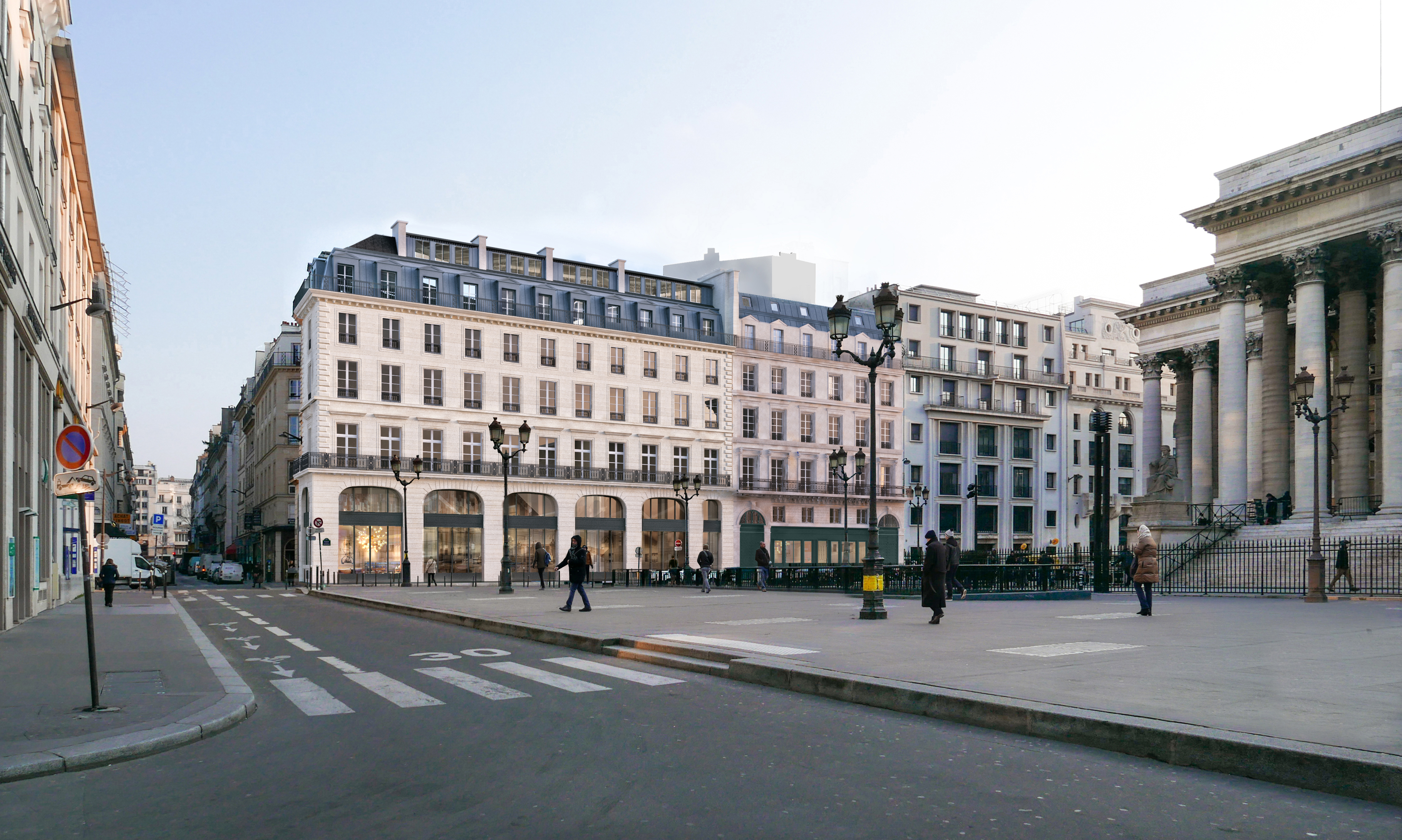 ORY.architecture réhabilitation place de la Bourse Paris 2e