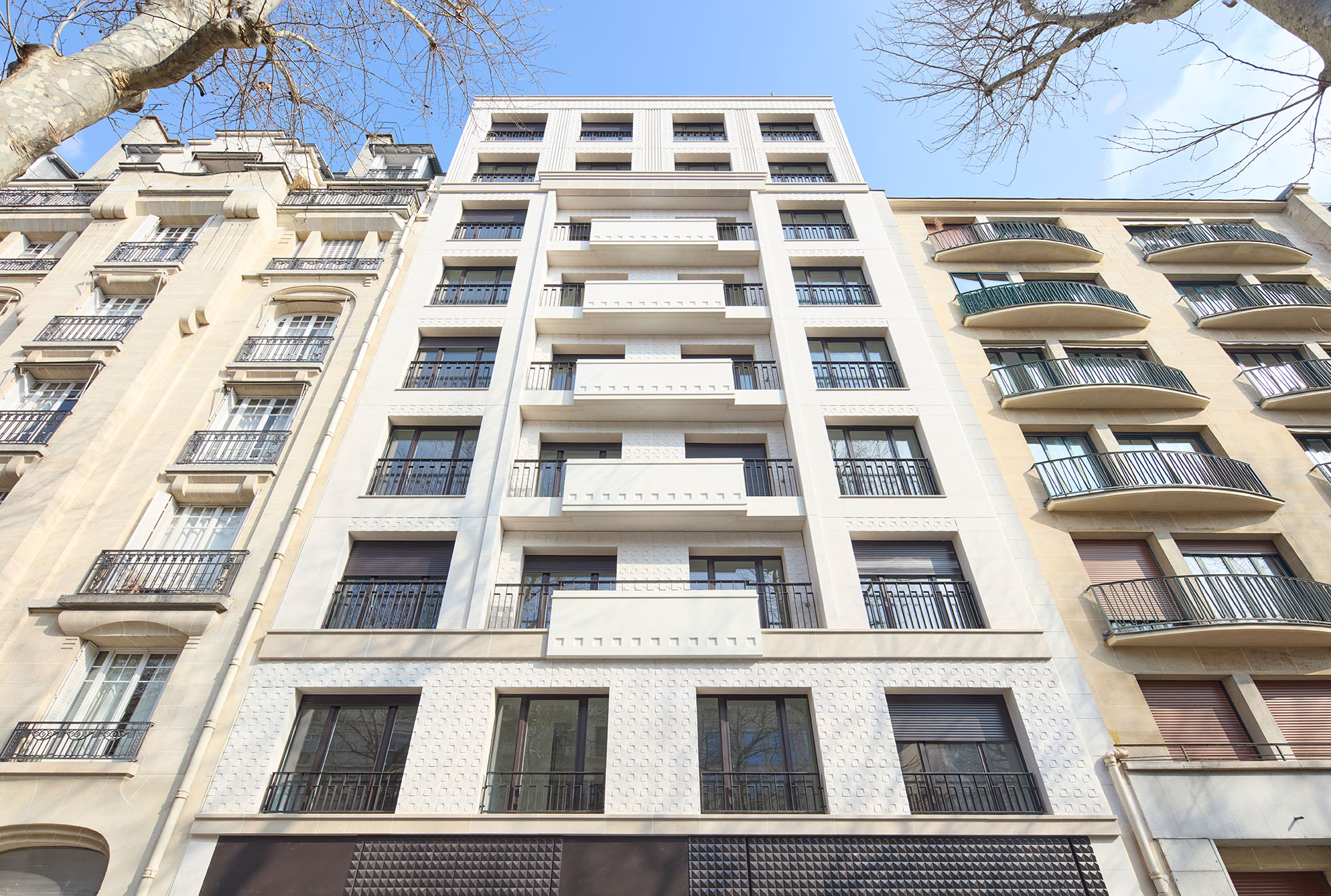 Bas façade peretti neuilly ory architecture