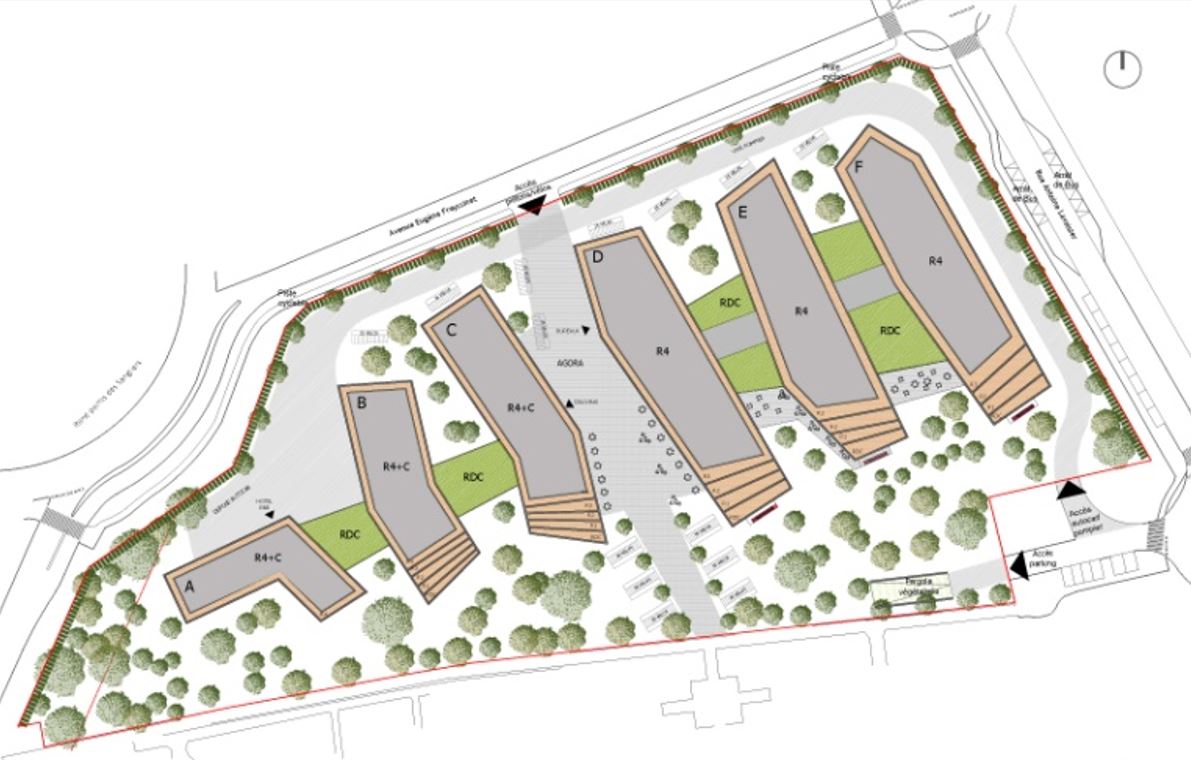 Les Cyclades Fiducim plan masse ORY architecture