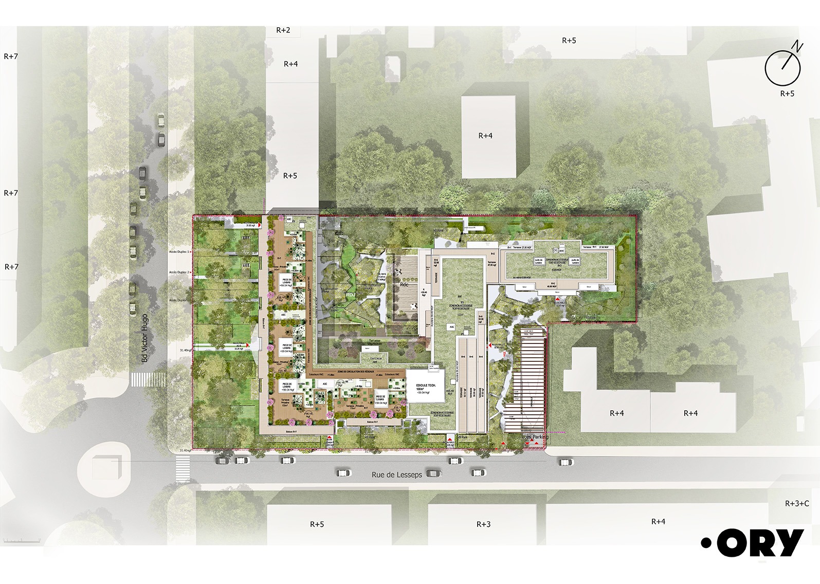 58 victor hugo plan masse ory.architecture